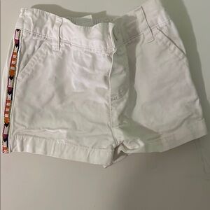 Carter's White Cotton Shorts with Classic Style